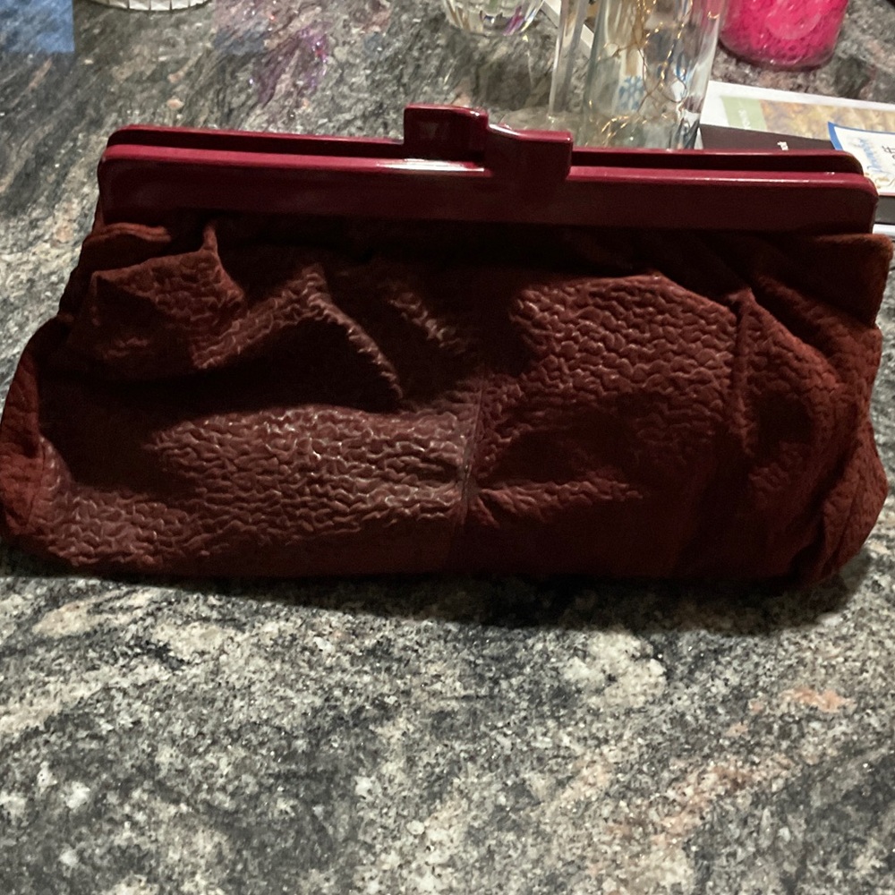 Chic Maroon Clutch